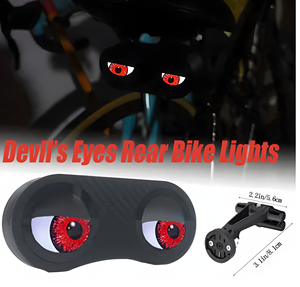 High Visibility Devil Eyes Fahrrad rücklicht Wasserdichte wiederauf ladbare USB-Sicherheits warn lampe für Fahrräder und Motorräder - Product Image 4