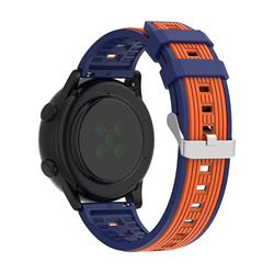 Bleu nuit + orange