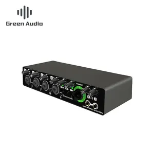 GAX-MD44 The Newest 4 Channel Audio Interface Sound Card Recording For Podcast Recording Music Instrument