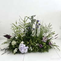 Arche de fleurs en soie luxueuse et réaliste, rose vif, orange, violet, pour location de toile de fond de mariage et événements, décoration de fête