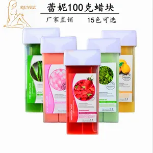 100ml 15 Flavors Hair Removal Hot Film Strips Soft Wax Nature Roll-On Depilatory Wax