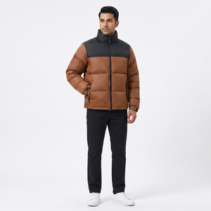 High Quality Black and Different <b>Colours</b> Men's Puffer Jacket XS Size Hooded Winter Coat Keep Warm for Adults - Product Image 1