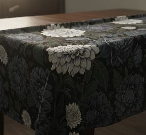 Tela de tapicería estampada con grandes flores de dalia, de diseño, por yarda, material de tapicería floral de lujo para sofá y sillón decorativo. - Product Image 6