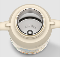 Biberon isotherme OEM ODM mignon de 400 ml en acier inoxydable à double paroi, anti-fuite, avec paille pour enfant