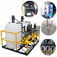 Système de filtration d'eau FANDUN, réservoir de dosage automatique de coagulant, pompe de filtration de coagulant acido-base 500L/heure, garantie 1 an, Chine