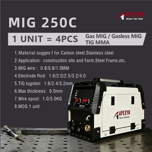 Nouvelle machine à souder <span class=keywords><strong>DANCY</strong></span> MIG-250C 4-en-1 Gaz/Sans Gaz MAG MMA TIG Inverter de haute qualité pour acier inoxydable 0,8 mm, usage domestique, bricolage - Product Image 5