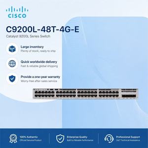 Commutateur réseau Cisco d'origine C9200L-48T-4G-E <span class=keywords><strong>48</strong></span> ports Gigabit Ethernet 4x1G SFP Uplink Network Essentials - Product Image 1