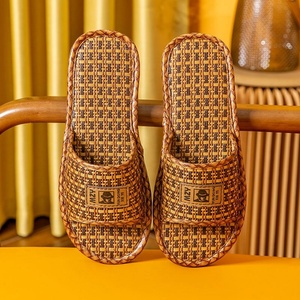 Sandalias de Lino para Interiores de Verano para Hombre y Mujer, Antideslizantes y Antiolor, para las Cuatro Estaciones, Tejidas de Ratán y <span class=keywords><strong>Paja</strong></span>, Venta al por Mayor - Product Image 5