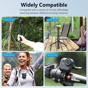 Adaptador de Liberación Rápida de Metal Amazear para Cámara Insta360 GO Ultra, Soporte de Montaje Universal con Rosca de 1/4'', Cambio Rápido, Fijación Estable - Product Image 2