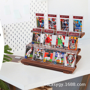 ชั้นวางการ์ดกีฬาไม้ 3 ชั้น สำหรับจัดเก็บการ์ดแบบตั้งโต๊ะ - Product Image 3