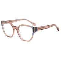 Kacamata asetat mewah, bingkai optik mata kucing asetat Model 2042, bingkai logo kustom