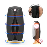 Aircraft Cup Masturbation Hand-free Vibration Anal Masturbator for Men Adults
