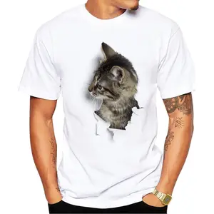 Camiseta de 100% poliéster con impresión personalizada, camisetas de sublimación, venta al por mayor