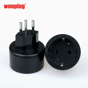 Phổ Loại E J Schuko Ổ Cắm Cắm Đức Cho Thụy Sĩ Du Lịch Adapter Cắm Điện Chuyển Đổi Brass ABS Cho Thụy Sĩ Loại - Product Image 3