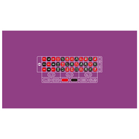 Tapis de table de roulette en feutre velours ignifuge et imperméable sur mesure 1400*2600 mm, style européen, pour casino