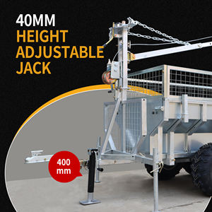 Prolongateur de bûche de remorque en acier revêtu de puissance 1.5mm Prise réglable en hauteur 400mm - Product Image 5