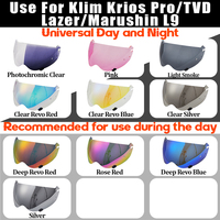 Visière photochromique Krios pour casque de moto KRIOS PRO/TVD/LAZER Rally – Verre de remplacement, pare-brise, lentille, accessoires