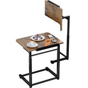 Mesa de Centro de Madera Maciza con Altura Ajustable y Estructura Metálica, Diseño Moderno, 1 Año de Garantía - Muebles para Sala de Estar - Product Image 4
