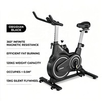 Bicicleta de Spinning Magnética Silenciosa, Bicicleta Estática Profesional para Ejercicio en Casa con Monitor de Ritmo Cardíaco