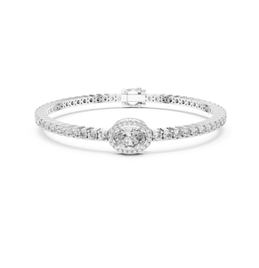 Bracelet en diamant cultivé en laboratoire étincelant en or, bijoux fins élégants, accessoire de mode de luxe pour un style raffiné - Product Image 3
