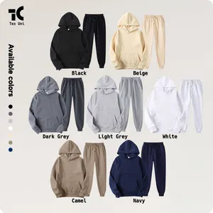 TexUni Sweatpants And Hoodie Set Jogger Set Jogging Suits Blank Track Sweat Suits Custom Tracksuits For Men Pullover