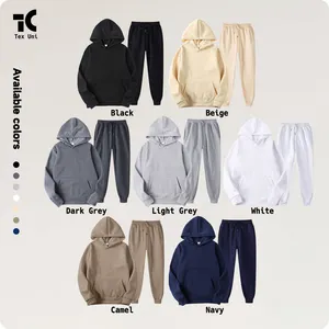 TexUni Sweatpants ve Hoodie seti Jogger seti erkekler için koşu kıyafetleri boş parça eşofman takımlar özel eşofman kazak