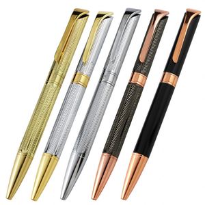 Knurled Anti-Slip Grip Twist Metal <b>Ballpoint</b> <b>Pen</b>, Multi Electroplated Trim Luxury Executive Signature <b>Pen</b> Custom Logo - Product Image 1