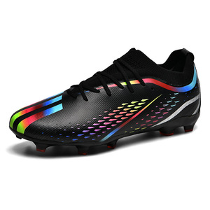 Chaussures de football pour hommes à crampons, lacets, tige synthétique, semelle intermédiaire EVA, doublure en mesh, semelle extérieure TPU, légères, respirantes, antidérapantes, printemps - Product Image 4