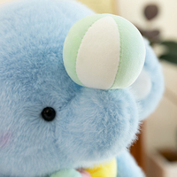 Boneka Gajah Plushie Mainan Anak-Anak Boneka Lembut untuk Dipeluk Pabrik Mainan Kustom Hadiah Ulang Tahun