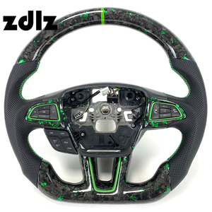 Volant en fibre de carbone forgé personnalisé pour <span class=keywords><strong>Ford</strong></span> <span class=keywords><strong>Focus</strong></span> <span class=keywords><strong>MK3</strong></span> 2015 2016 <span class=keywords><strong>2017</strong></span> MK4 <span class=keywords><strong>ST</strong></span> RS Volant de voiture - Product Image 1