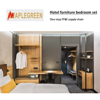 Juego de Muebles de Dormitorio de 5 Estrellas de Foshan Westin Hotel Furniture para Apartamentos, Elegante Colección de Muebles para Recámara
