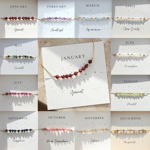 Bracelet en <span class=keywords><strong>pierre</strong></span> naturelle délicate aigue-marine Labradorite Balance Zodiac Birthstone Bracelet Cadeau d'anniversaire - Product Image 2