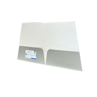 Dossier de présentation au format personnalisé Papier kraft épais écologique avec fentes pour cartes et pochettes pour brochures