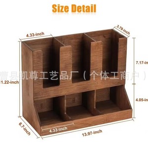 Retro wooden cup holder, disposable paper cup holder, coffee capsule storage box, solid wood cup dispenser - Product Image 3