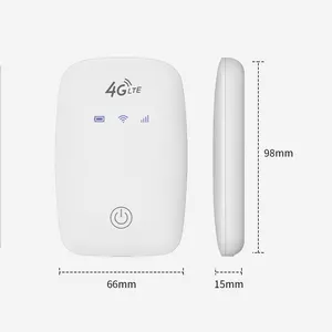 Enrutador mini bolsillo inalámbrico con 2100mAh enrutador inalámbrico 4G enrutador eSIM Dispositivo de punto de acceso mifis WiFi de bolsillo portátil