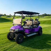 Voitures de golf électriques professionnelles 4 places alimentées au lithium 48V en vente, voiturette de golf tout-terrain, buggy de golf 30-50 km/h, 70-90 km d'autonomie