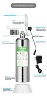 Kit générateur de CO2 pour aquarium en acier inoxydable avec diffuseur de pression, générateur de CO2 pour aquarium DIY