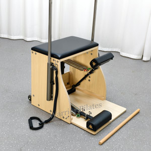 Chaise Wunda en érable stable avec poignées et ressorts pour Pilates, Reformer Pilates Combo Chair - Product Image 6
