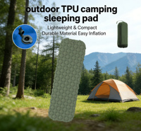 Matelas de camping gonflable en nylon 40D, ultraléger, durable, en TPU, imperméable, matelas de couchage gonflable
