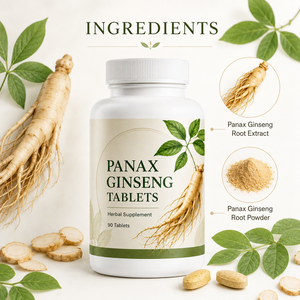 Comprimés de ginseng Panax de haute qualité pour adultes, racine coréenne, extrait de ginkgo biloba rouge, énergie et soutien immunitaire - Product Image 5