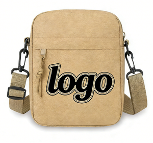 Borsa a Tracolla <span class=keywords><strong>Monospalla</strong></span> Personalizzata per <span class=keywords><strong>Uomo</strong></span>, MOQ 300, Leggera Custodia per Cellulare, Design Mini Quadrato in Tinta Unita per il Tempo Libero - Product Image 1