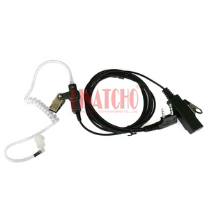 2 pins K kết nối hai cách phát thanh Walkie Talkie Tai nghe Acoustic bức xạ không khí Ống tai nghe - Product Image 3