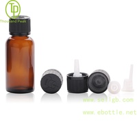 Flacon en verre cosmétique TP-2-62 de 5 ml et 100 ml pour huiles essentielles et sérums, avec bouchon inviolable et résistant aux enfants en bakélite