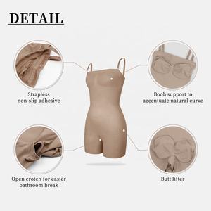 Vendita Diretta dalla Fabbrica: Body Modellante Senza Cuciture con Chiusure Regolabili sulle Spalle, Shapewear ad Alta Compressione per Donne - Product Image 4