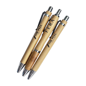 批发带定制标志的竹笔竹制圆珠笔生态笔竹制 - Product Image 5