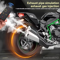 Nouvelle Moto de Course RC H2R Multifonctionnelle en Métal Moulé sous Pression 1:6 avec Effet de Pulvérisation – Jouet Électrique Haute Technologie pour Enfants et Adolescents