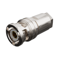 Conector Coaxial RF 731750050, Conector Triaxial Recto de 3 Ranuras, Abrazadera TWC-78-2 y TWC-124-2, Cable, Cuerpo de Latón Niquelado B