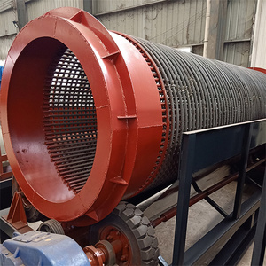 Heavy Duty Small Mobile Rock Soil Stone Sand Gravel Gold Mining Shaftless Rotary Trommel Drum Screen - Product Image 5