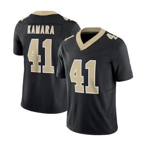 Özelleştirilebilir toptan New Orleans erkek 41 Alvin Kamara 12 Chris Olave 32 Tyrann Stitched eu dikişli sınırlı futbol forması - Product Image 4