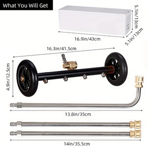 Idropulitrice ad Alta Pressione in Acciaio Inox con Connettore Rapido 1/4'' per Pulizia Sottoscocca e Superfici, Ideale per Lavaggio Auto e Pulizia Stradale - Product Image 4